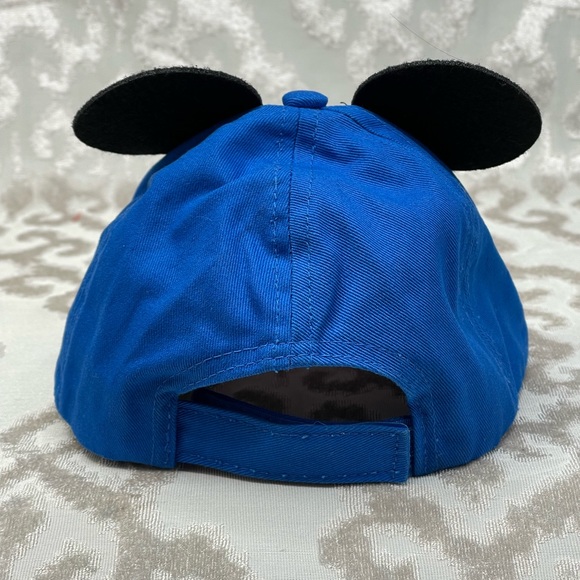 Disney Mickey Baseball Hat Adjustable Velcro with Attached Mickey Mouse Ears - Picture 4 of 4